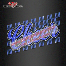 Custom Cheer Rhinestone Glitter Transfer for Cheer Mom Gifts